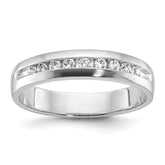 IBGoodman 14k White Gold 1/4 carat Lab Grown Diamond VS/SI+ G+ Nine Stone Complete Polished Men's Ring