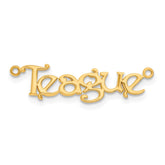 14k Yellow Gold name Plate