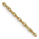 14K 18 inch 1.3 Heavy Baby Rope with Lobster Clasp Chain