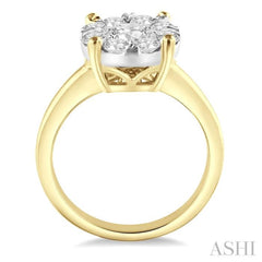 1 1/2 Ctw Lovebright Round Cut Diamond Ring in 14K Yellow and White Gold 1 1/2 Ctw Lovebright Round Cut Diamond Ring in 14K Yellow and White Gold