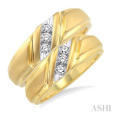 1/4 ctw Round Cut Diamond Duo Set in 14K Yellow Gold