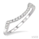 1/5 ctw Round Cut Diamond Wedding Band in 14K White Gold