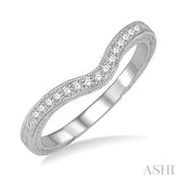 1/6 ctw Round Cut Diamond Matching Wedding Band in 14K White Gold