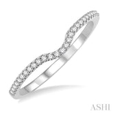 1/6 ctw Round Cut Diamond Wedding Band in 14K White Gold