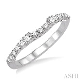 1/2 ctw Round Cut Diamond Wedding Band in 14K White Gold