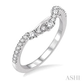 1/3 ctw Round Cut Diamond Wedding Band in 14K White Gold