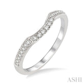 1/6 ctw Round Cut Diamond Wedding Band in 14K White Gold