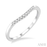 1/20 ctw Round Cut Diamond Wedding Band in 14K White Gold