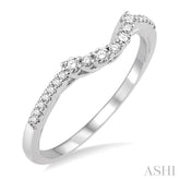 1/3 ctw Round Cut Diamond Wedding Band in 14K White Gold