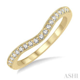 1/5 ctw Round Cut Diamond Wedding Band in 14K Yellow Gold