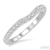 1/6 ctw Round Cut Diamond Wedding Band in 14K White Gold
