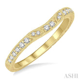 1/6 ctw Round Cut Diamond Wedding Band in 14K Yellow Gold