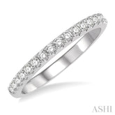 1/3 ctw Round Cut Diamond Wedding Band in 14K White Gold