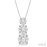 1/4 ctw Diamond Lovebright Pendant in 14K White Gold with Chain