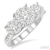 2 ctw Lovebright Round Cut Diamond Ring in 14K White Gold