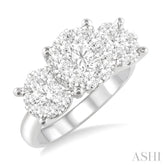 2 ctw Lovebright Round Cut Diamond Ring in 14K White Gold