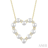 4MMRDWP .30CTRDDM HEART PD YG 14K-G+CH*