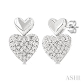 .33CTRDDM HEART SH MINI PAVE ER WG10K-S*