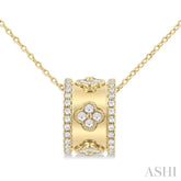 .50CTRDDM CLOVER PENDANT YG 14K-G+CH*