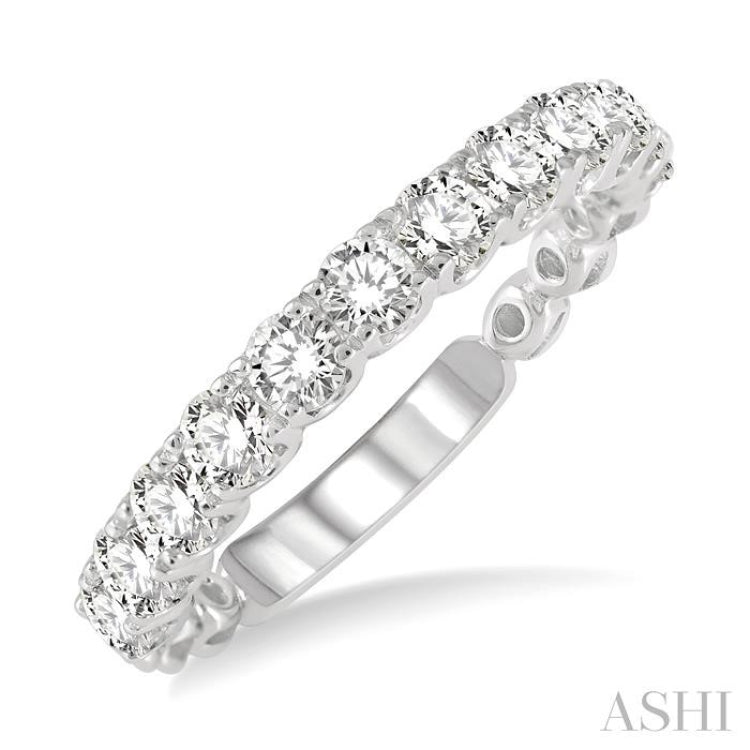 1 ctw Round Cut Diamond Wedding Band in Platinum