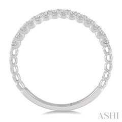 1/4 ctw Lattice Round Cut Diamond Wedding Band in Platinum