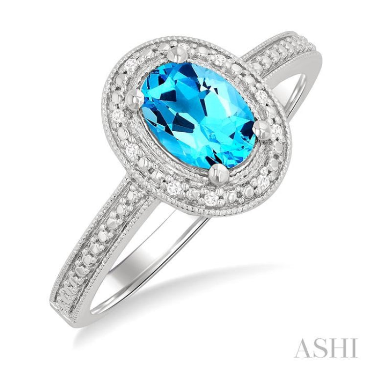 7X5MM OVL BT .03CT RD DM SPR RG SL-S*