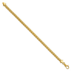 14K Polished 4.8mm Fancy Braided Link 7.5 inch Bracelet