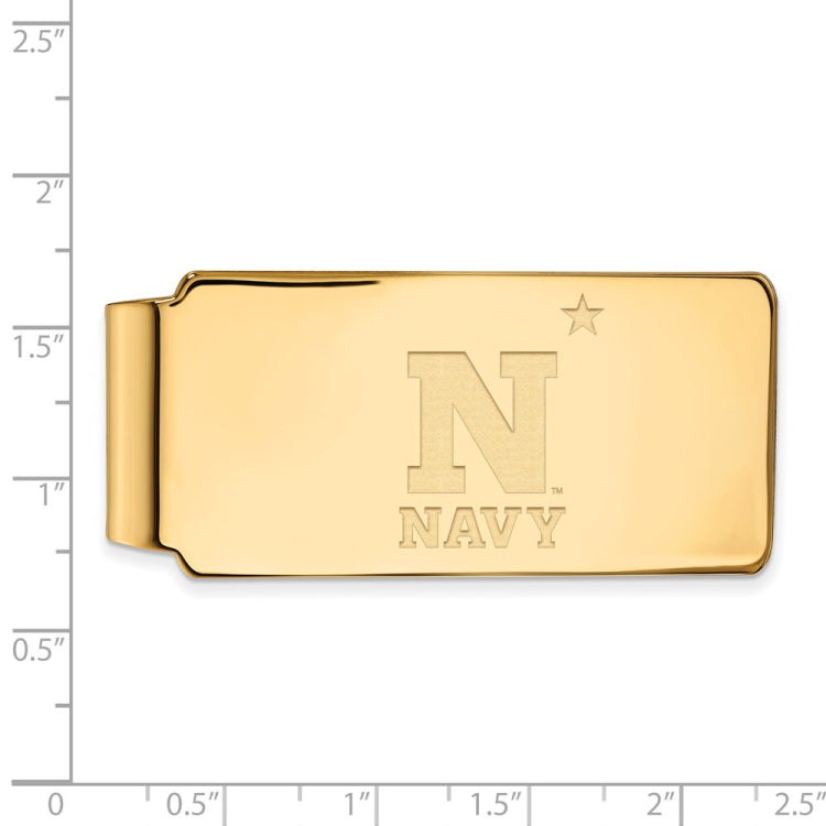 14k Gold LogoArt US Naval Academy Money Clip
