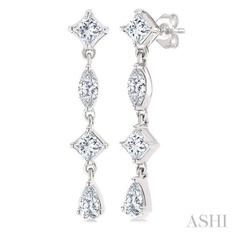 .50CTTWDM MIXED SHAPE LONG ER WG 14K-G*