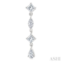 .50CTTWDM MIXED SHAPE LONG ER WG 14K-G*