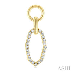 .33CTRDDM RD SH INTERLOCK ER YG 10K-G*