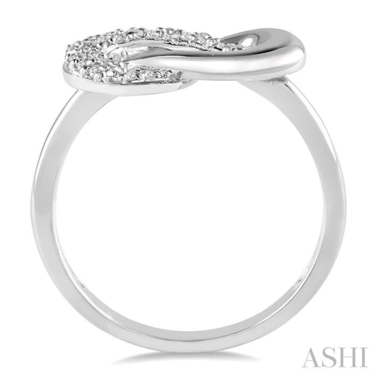 1/20 Ctw Single Cut Diamond Ring in Sterling Silver