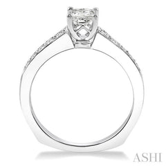 1/6 Ctw Diamond Semi-Mount Engagement Ring in 14K White Gold