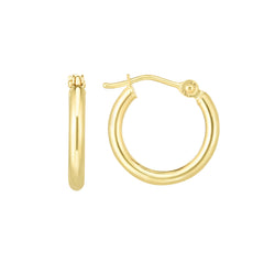 14K Yellow Gold 2x15mm Hoop EarringView related hoops in this series here.