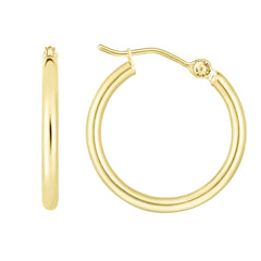 14K Yellow Gold 2x20mm Hoop EarringView related hoops in this series here.