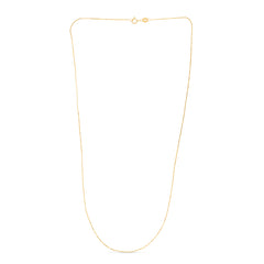 14K Yellow Gold .60mm Classic Box 16 Chain with Spring Ring