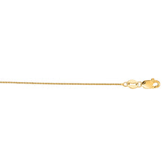 14K Yellow Gold .45mm Classic Box 16 Chain with Lobster Lock