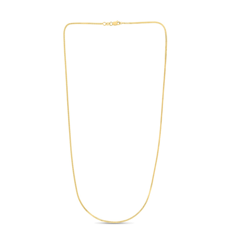 14K Yellow Gold 1.1mm Milano 18 Chain with Lobster Lock