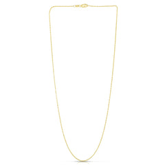 14K Yellow Gold 0.9mm Lumina 16 Chain with Lobster Lock