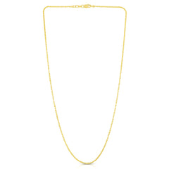 14K Yellow Gold 1.5mm Sparkle 20 Chain with Lobster Lock