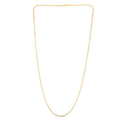 14K Gold 1.5mm Sparkle 18 Chain with Lobster Lock