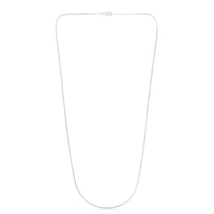 14K White Gold 0.9mm Franco 16 Chain with Lobster Lock