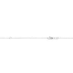14K White Gold 1.1mm Extendable 18 Chain with Lobster Lock. Jump Ring at 16 inches.