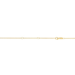 14K Yellow Gold 1.2mm Double Extendable Cable 18 Chain (Jump Ring at 16 and 17 inch) with Lobster Lock