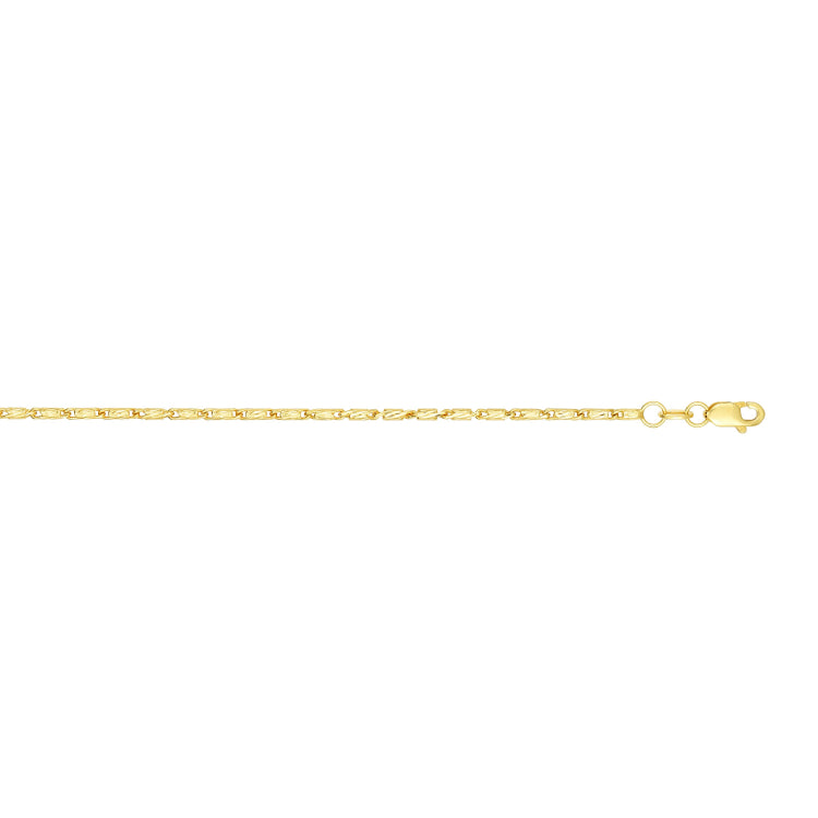 14K Yellow Gold 1.5mm Lumina 20 Chain with Lobster Lock