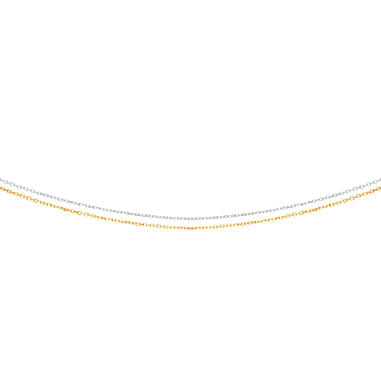 14K Gold 1.1mm Multi-Strand 18 Chain with Lobster Lock