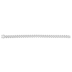 14K White Gold 9.5mm Lite Miami Cuban 8.25 Chain Bracelet