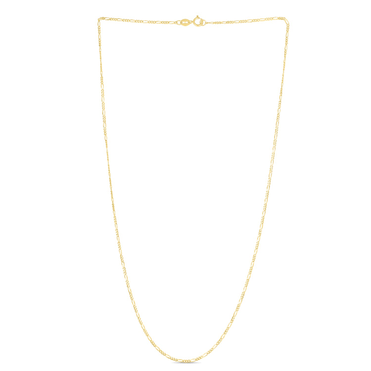 14K Yellow Gold 24 1.9mm Figaro Chain