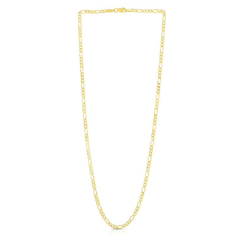 14K Yellow Gold 18 2.8mm Figaro Chain