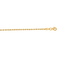 14K Yellow Gold 16 1.8mm Royal Rope Chain with Lobster Lock